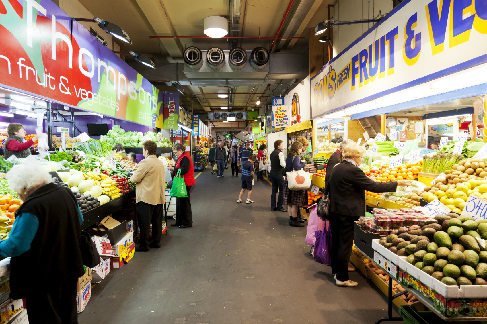 Image of a fresh food market